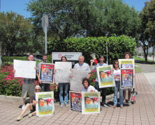 Protest at Puppy Killing Beckman Coulter- An HLS supplier